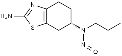 2,6-Benzothiazolediamine, 4,5,6,7-tetrahydro-N6-nitroso-N6-propyl-, (6S)- 化学構造式