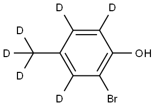 2-bromo-4-(methyl-d3)phen-3,5,6-d3-ol Structure