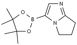 5H-Pyrrolo[1,2-a]imidazole, 6,7-dihydro-3-(4,4,5,5-tetramethyl-1,3,2-dioxaborolan-2-yl)- 结构式