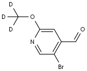 5-溴-2-甲氧基-D3-异烟醛 结构式