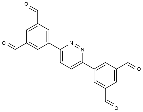 5,5'-(哒嗪-3,6-二基)二间苯二甲醛 结构式