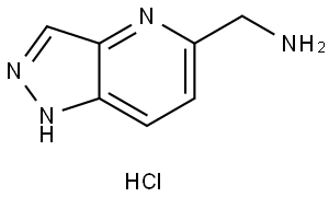 (1H-Pyrazolo[4,3-b]pyridin-5-yl)methanamine hydrochloride 结构式