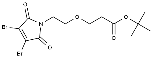 3,4-Dibromo-Mal-PEG1-Boc 化学構造式