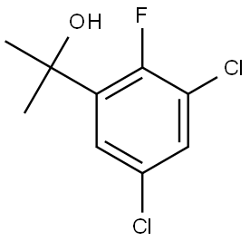 2-(3,5-dichloro-2-fluorophenyl)propan-2-ol Structure