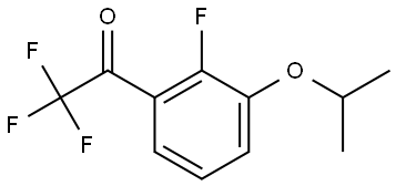 2,2,2-trifluoro-1-(2-fluoro-3-isopropoxyphenyl)ethanone 结构式