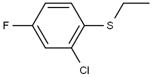 (2-chloro-4-fluorophenyl)(ethyl)sulfane 结构式