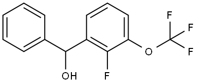 (2-fluoro-3-(trifluoromethoxy)phenyl)(phenyl)methanol Struktur