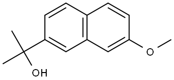 2-(7-methoxynaphthalen-2-yl)propan-2-ol 化学構造式