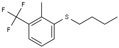 butyl(2-methyl-3-(trifluoromethyl)phenyl)sulfane 结构式