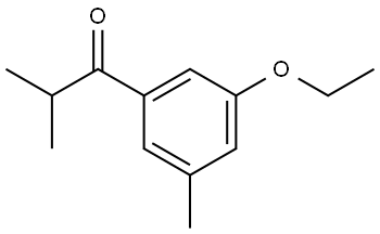 1-(3-ethoxy-5-methylphenyl)-2-methylpropan-1-one Structure