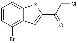 1-(4-bromobenzo[b]thiophen-2-yl)-2-chloroethanone 结构式