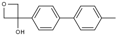3-(4'-methyl-[1,1'-biphenyl]-4-yl)oxetan-3-ol 结构式