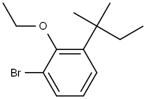 1-bromo-2-ethoxy-3-(tert-pentyl)benzene 结构式