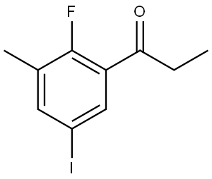 1-(2-fluoro-5-iodo-3-methylphenyl)propan-1-one 结构式