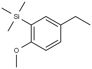 (5-ethyl-2-methoxyphenyl)trimethylsilane 结构式