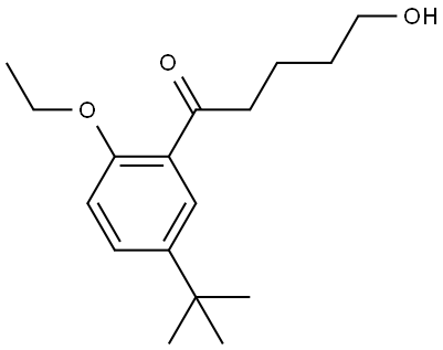 1-(5-(tert-butyl)-2-ethoxyphenyl)-5-hydroxypentan-1-one Structure