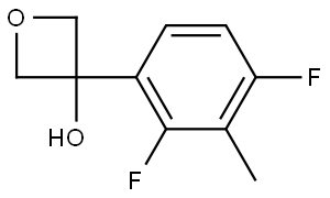 3-(2,4-difluoro-3-methylphenyl)oxetan-3-ol Structure