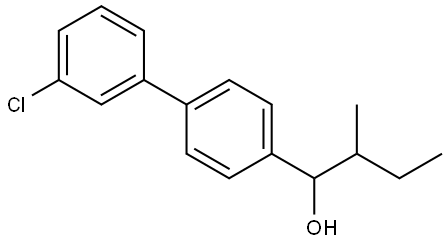 1-(3'-chloro-[1,1'-biphenyl]-4-yl)-2-methylbutan-1-ol,3031808-74-6,结构式