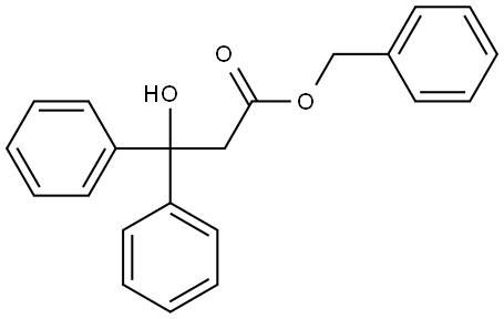 benzyl 3-hydroxy-3,3-diphenylpropanoate 结构式