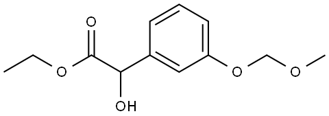 ethyl 2-hydroxy-2-(3-(methoxymethoxy)phenyl)acetate 结构式