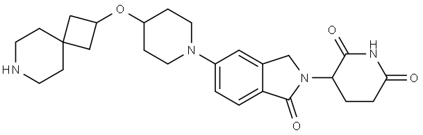 3032321-43-7 3-(5-(4-((7-azaspiro[3.5]nonan-2-yl)oxy)piperidin-1-yl)-1-oxoisoindolin-2-yl)piperidine-2,6-dione