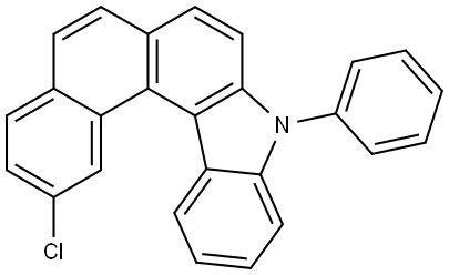 9H-Naphtho[2,1-c]carbazole, 2-chloro-9-phenyl- Structure