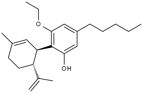 Cannabidiol monoethyl ether Struktur