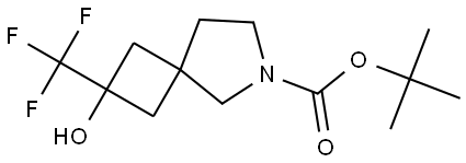 tert-butyl 2-hydroxy-2-(trifluoromethyl)-6-azaspiro[3.4]octane-6-carboxylate Structure