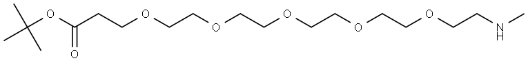 MeNH-PEG5-COOtBu 化学構造式