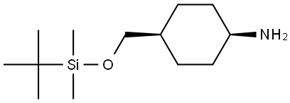 cis-4-(tert-Butyl-dimethyl-silanyloxymethyl)-cyclohexylamine Structure