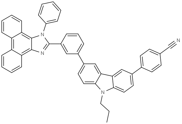 3037498-67-9 Benzonitrile, 4-[6-[3-(1-phenyl-1H-phenanthro[9,10-d]imidazol-2-yl)phenyl]-9-propyl-9H-carbazol-3-yl]-