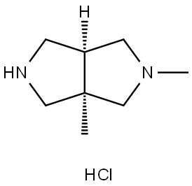 Cis-2,3a-dimethyl-octahydropyrrolo[3,4-c]pyrrole hydrochloride Structure