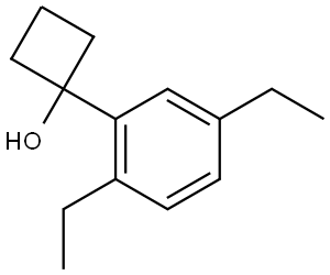 1-(2,5-diethylphenyl)cyclobutanol 结构式