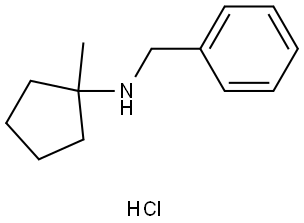N-benzyl-1-methylcyclopentanamine hydrochloride,3037693-21-0,结构式