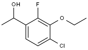 1-(4-chloro-3-ethoxy-2-fluorophenyl)ethanol,3037704-01-8,结构式