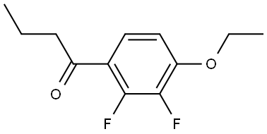 1-(4-ethoxy-2,3-difluorophenyl)butan-1-one Structure