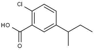 5-(sec-butyl)-2-chlorobenzoic acid Structure