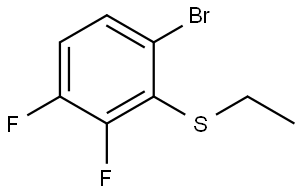 (6-bromo-2,3-difluorophenyl)(ethyl)sulfane Structure