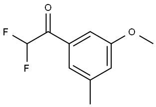 2,2-difluoro-1-(3-methoxy-5-methylphenyl)ethanone,3037705-58-8,结构式