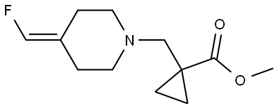 methyl 1-(4-(fluoromethylene)piperidine-1-carbonyl)cyclopropane-1-carboxylate Structure