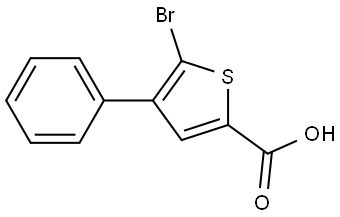 5-bromo-4-phenylthiophene-2-carboxylic acid Structure