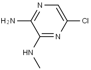 6-氯-N2-甲基吡嗪-2,3-二胺 结构式