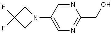 (5-(3,3-difluoroazetidin-1-yl)pyrimidin-2-yl)methanol Structure