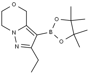 2-Ethyl-3-(4,4,5,5-tetramethyl-1,3,2-dioxaborolan-2-yl)-6,7-dihydro-4H-pyrazolo[5,1-c][1,4]oxazine|2-乙基-3-(4,4,5,5-四甲基-1,3,2-二氧硼杂环戊烷-2-基)-6,7-二氢-4H-吡唑并[5,1-C][1,4]噁嗪