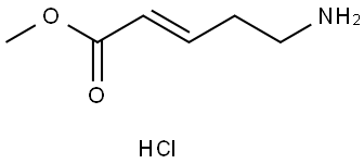 2-Pentenoic acid, 5-amino-, methyl ester, hydrochloride (1:1), (2E)- Struktur