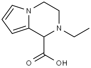 2-ethyl-1,2,3,4-tetrahydropyrrolo[1,2-a]pyrazine-1-carboxylic acid Structure