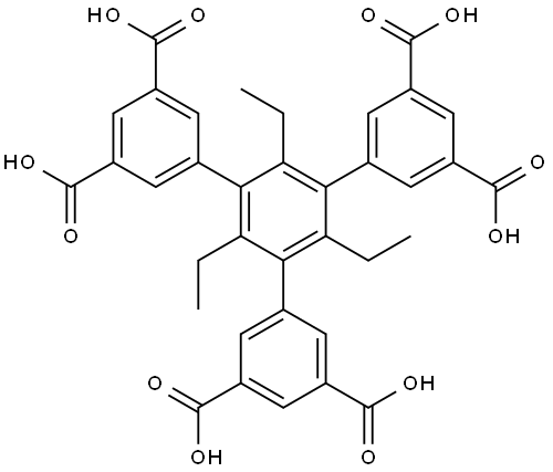 1,3,5-三(3,5-二羧基苯基)-2,4,6-三乙苯,3064343-26-3,结构式