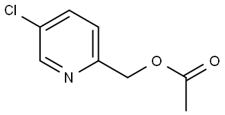 2-Pyridinemethanol, 5-chloro-, 2-acetate,31181-73-4,结构式