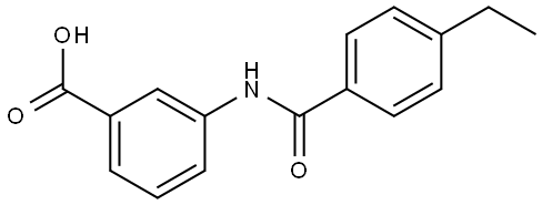 3-[(4-Ethylbenzoyl)amino]benzoic acid 结构式