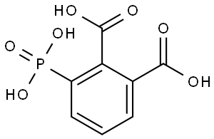 3-phosphonophthalic acid Struktur